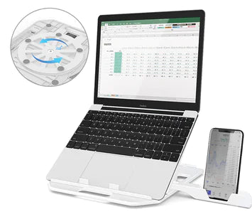 Soporte Plegable para Portátil con Disipación de Calor y Ajuste de Altura