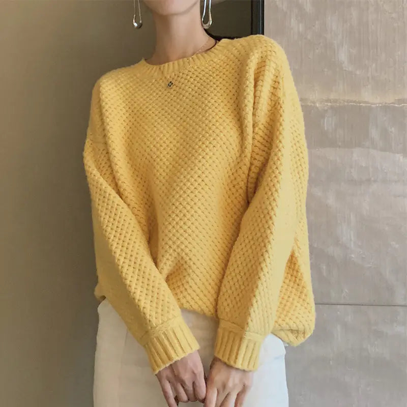 Suéter de lana grueso y acogedor para mujer (Estilo corto)