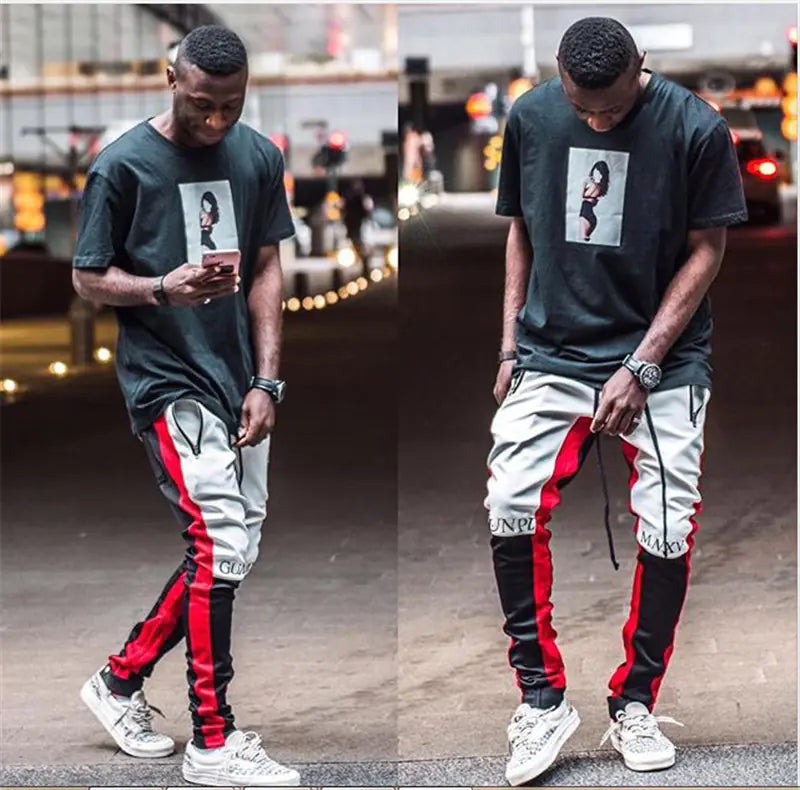 Men's Korean Style Slim Fit Summer Jogger Pants