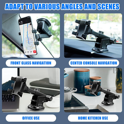 Mobile Phone Holder Car with Ventilation Opening Clip, 3 in 1 Universal Silicone Protection 360 ° Rotatable Hands-Free for All Phones…