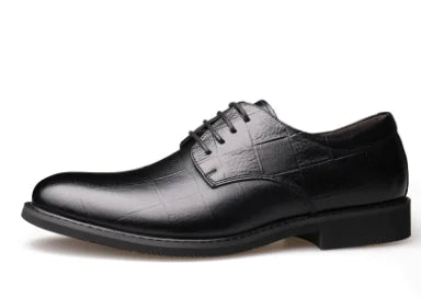 Men's Winter Business Casual Leather Shoes, Breathable