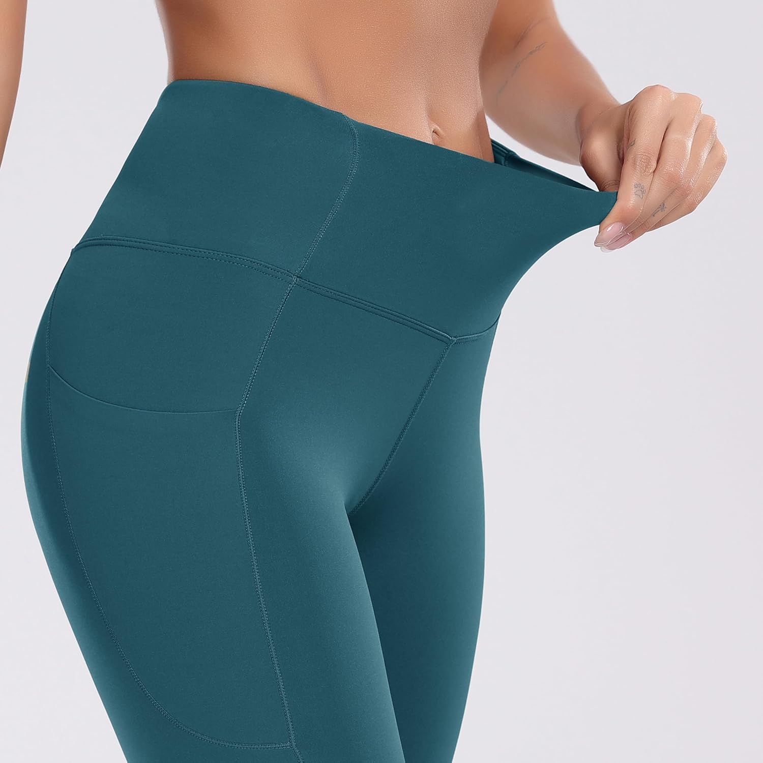 Women'S Short Yoga Side Pockets High Waist Workout Running Shorts