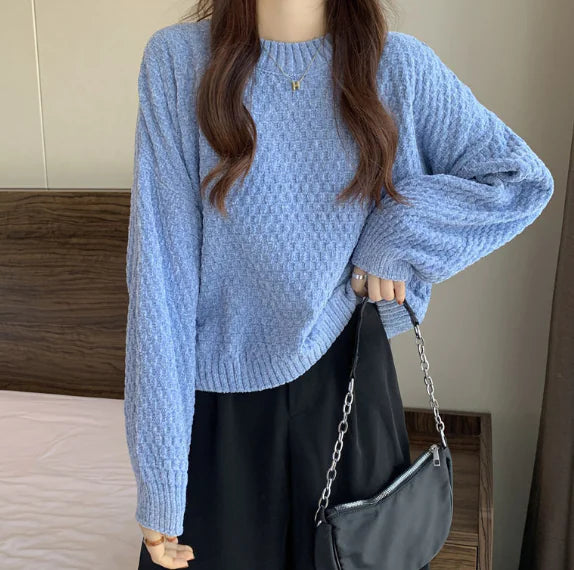 Suéter de lana grueso y acogedor para mujer (Estilo corto)