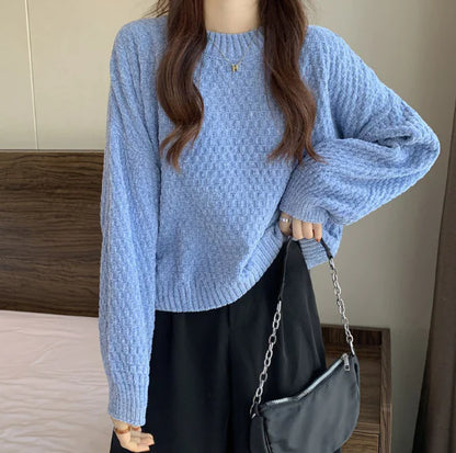 Suéter de lana grueso y acogedor para mujer (Estilo corto)