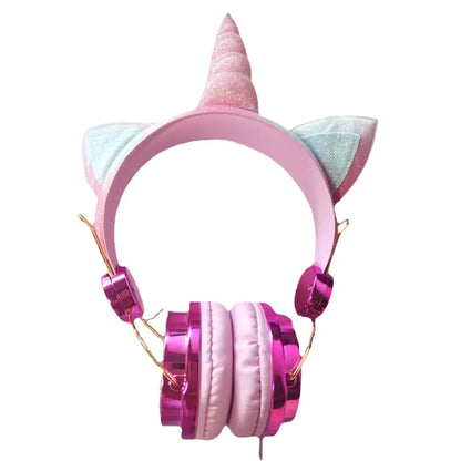 Auriculares con Cable de Dibujo de Unicornio para Niños (Regalo)