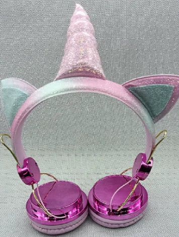 Auriculares con Cable de Dibujo de Unicornio para Niños (Regalo)