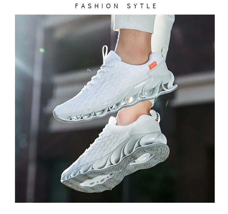 Zapatillas Deportivas Tejidas de Escama de Pescado Transfronterizas para Hombre