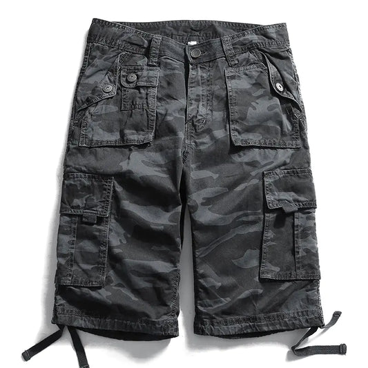 Men's Casual Cotton Shorts - Summer Camo Cargo Pants
