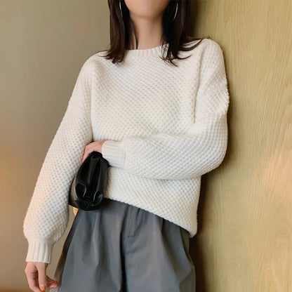 Suéter de lana grueso y acogedor para mujer (Estilo corto)