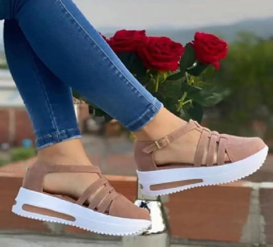 Leisure Women's Wedge Round Toe Shoes