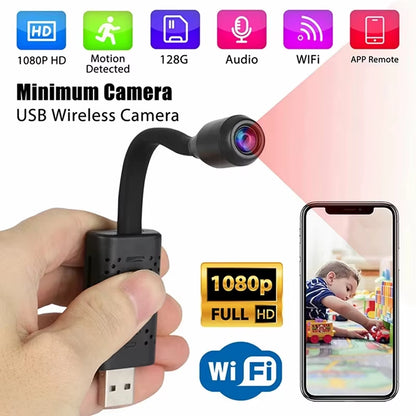New Wifi Camera Mini High-Definition 1080P Motion Detection Wifi Computer Usb Mini Night Vision Camera Home Security