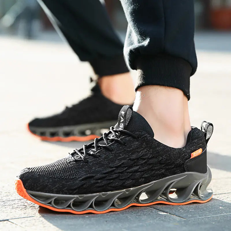 Zapatillas Deportivas Tejidas de Escama de Pescado Transfronterizas para Hombre