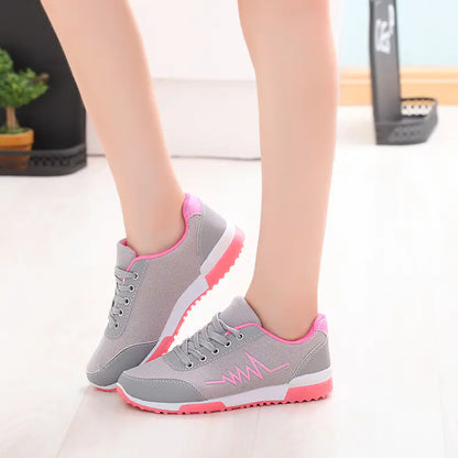 Plus Size Women's Sports Shoes - Breathable Running Sneakers