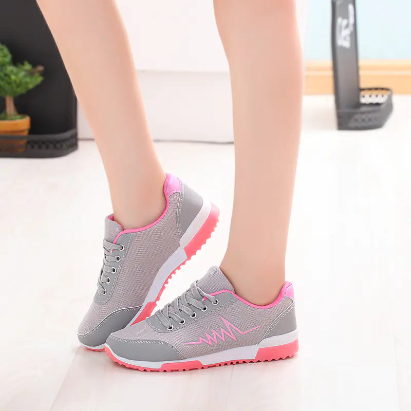 Plus Size Women's Sports Shoes - Breathable Running Sneakers