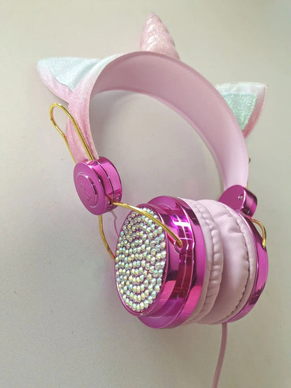 Auriculares con Cable de Dibujo de Unicornio para Niños (Regalo)