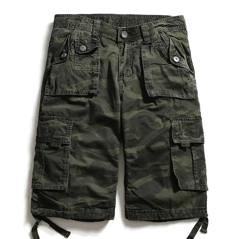 Men's Casual Cotton Shorts - Summer Camo Cargo Pants