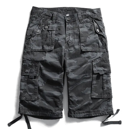 Men's Casual Cotton Shorts - Summer Camo Cargo Pants