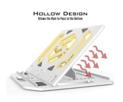 Soporte Plegable para Portátil con Disipación de Calor y Ajuste de Altura