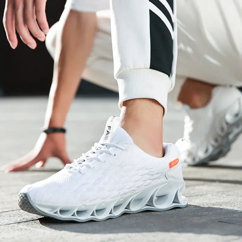 Zapatillas Deportivas Tejidas de Escama de Pescado Transfronterizas para Hombre